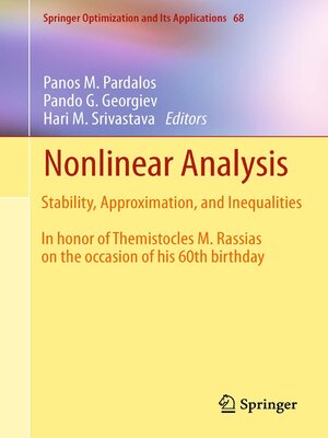 cover image of Nonlinear Analysis